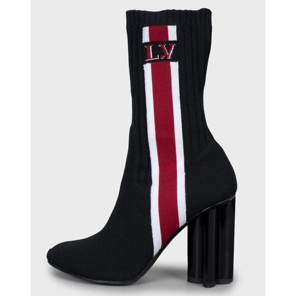 Louis Vuitton Black Textile Ankle Boots - Size 37.5 - Picture 1 of 5